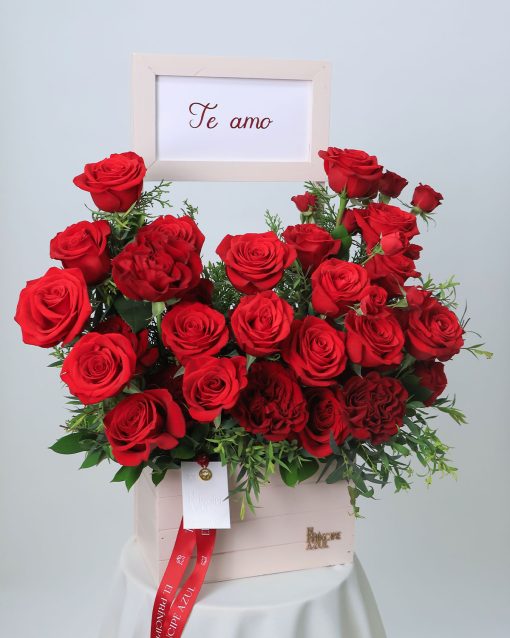 Cajas de Flores para regalar con mensaje personalizado